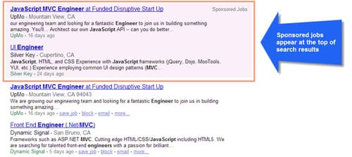 Sponsoring your job