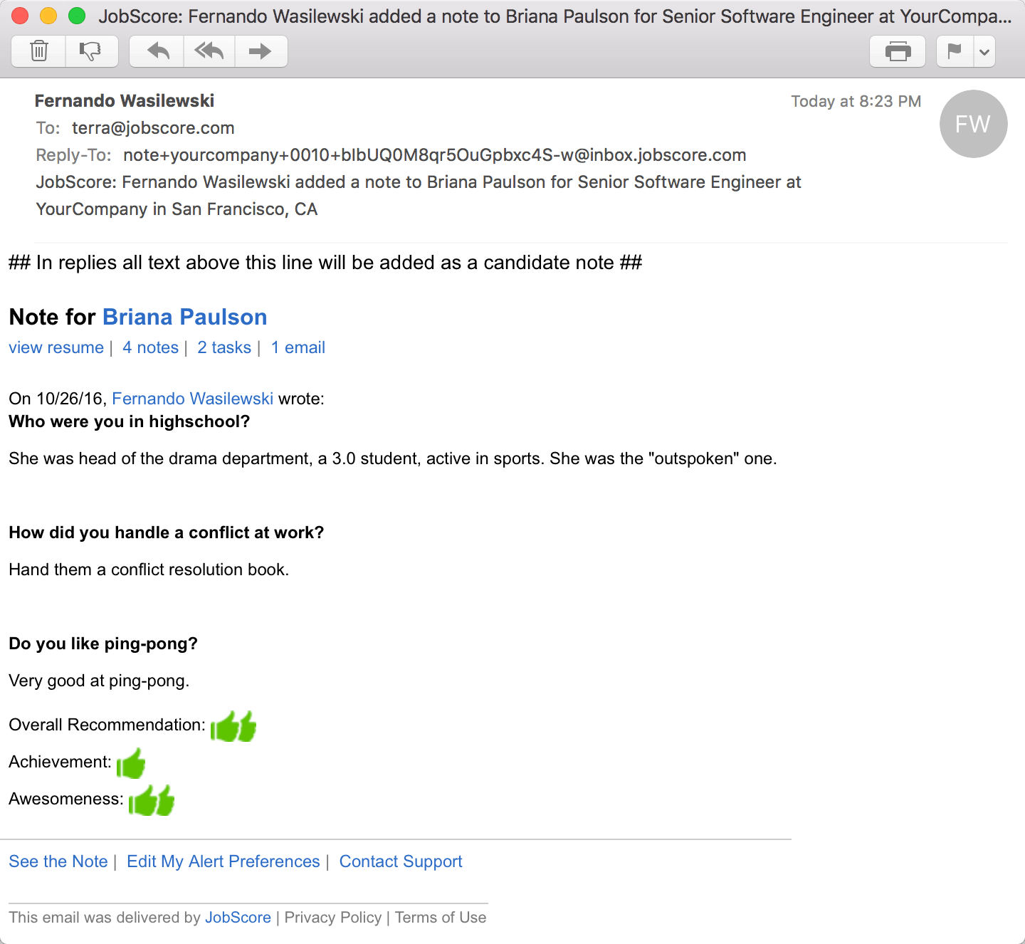 add feedback templates