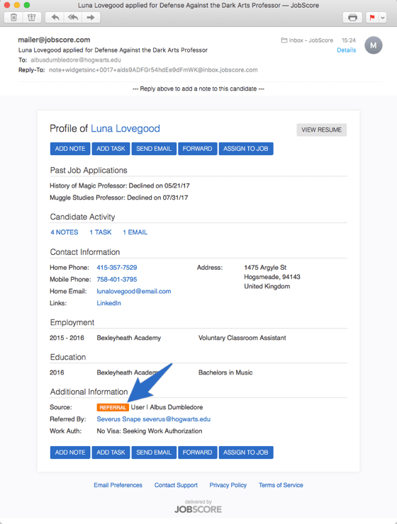 identify referrals
